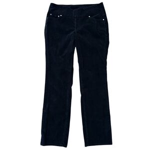 JAG Black Corduroy High Rise Slim Leg Jeans Size 14 Business Casual Career